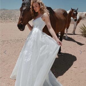 Jenny Yoo Abernathy White Floral Wedding Dress